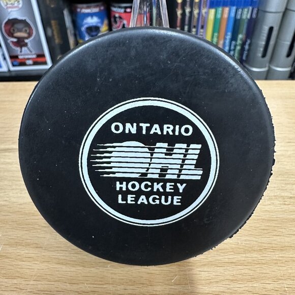 Vintage Oshawa Generals OHL Game Puck Inglas Co Made in Canada - Picture 2 of 2